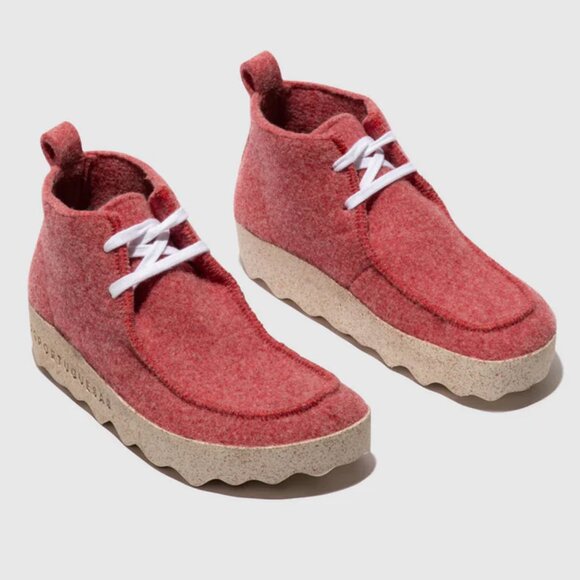 NEW ASPORTUGUESAS Made In Portugal Cody Sneaker Boots Red for women 663tn - Picture 1 of 6